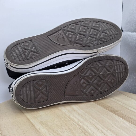 Converse All Star Hi Black Mens 8 Womens 10 High Top Sneakers Shoes M9160C - Picture 8 of 9